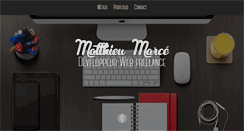 Desktop Screenshot of matthieumarce.com