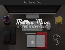 Tablet Screenshot of matthieumarce.com